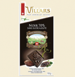 Villars mörk choklad utan socker 100g