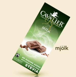 Cavalier Stevia chokladkaka 85g - mjölk