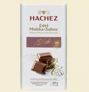 Hachez mocca-grädde choklad 100g