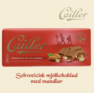 Callier mjölkchoklad med mandlar 100g