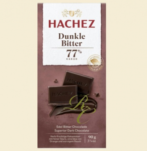 Hachez extra mörk choklad 77% kakao 90g