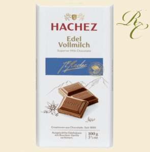 Hachez ädle ljus choklad 100g