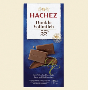 Hachez mörk mjölk choklad 55% 100g